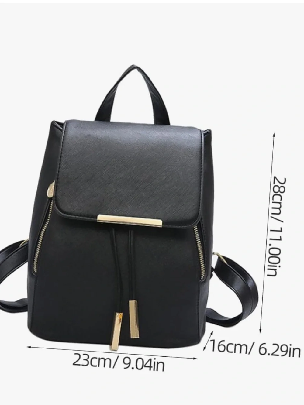 New!! Amazon Black Backpack with Gold Accents